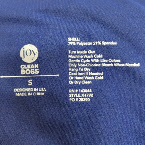 Joy Clean Boss Blue High-Waisted Flare Leg Pants Size S - Picture 2 of 12